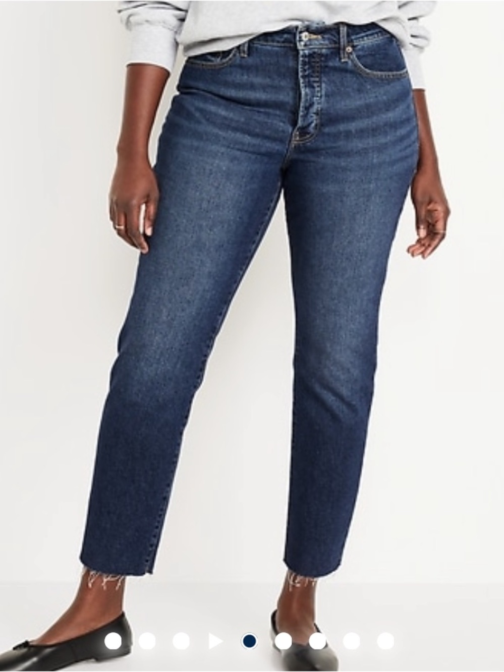 Old Navy high-waisted button-fly OG straight ankle jean - Picture 5 of 7